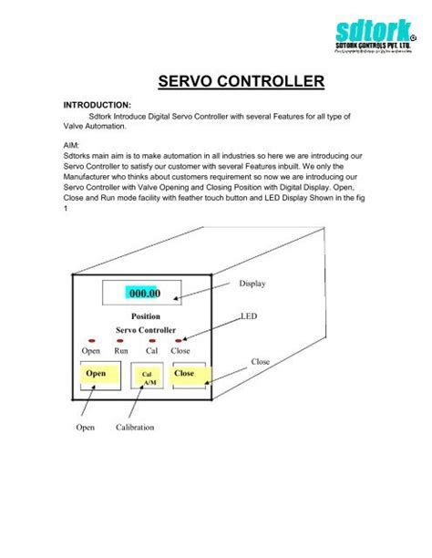 Servo Controller Manual