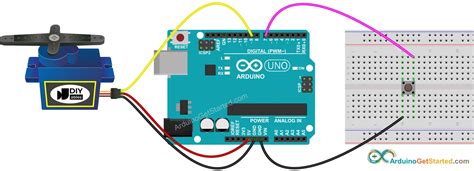 Servo Motor Push Button Arduino