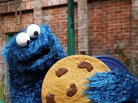 sesame street cookie monster cookies