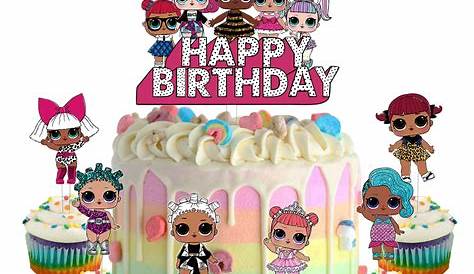 Cake Toppers 183341: Lol Edible Birthday Cake Topper Personalized Item