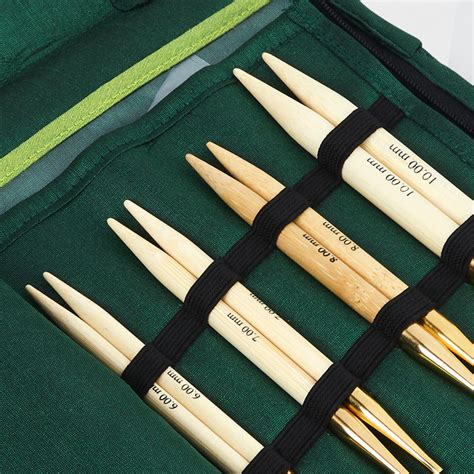 Set 36pcs Single Pointed Bamboo Knitting Needles 2mm