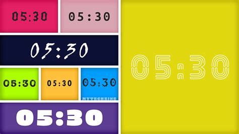 Set A Timer For 5 Minutes 30 Seconds