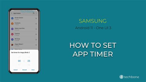 set app timers samsung