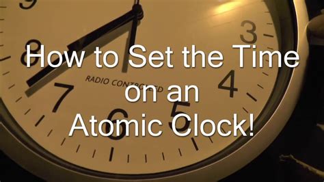 Set Atomic Clock Time Zone