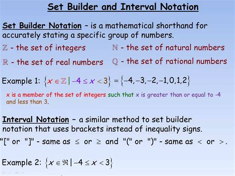 set builder notation and interval notation pdf