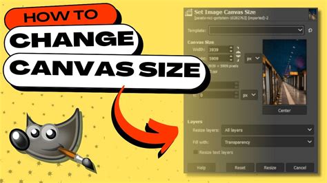 Set Canvas Size On Gimp