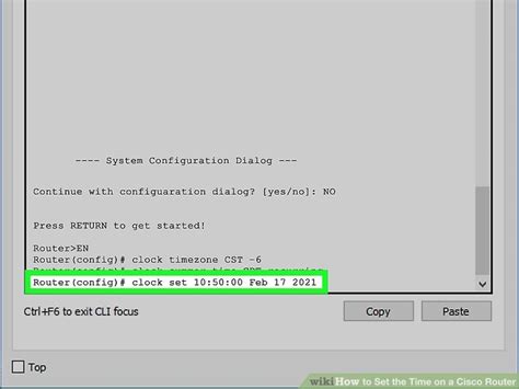 Set Clock Time In Cisco Router