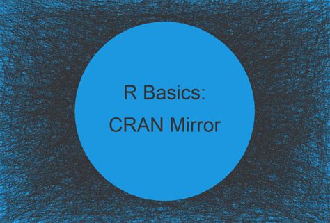Set Cran Mirror In R