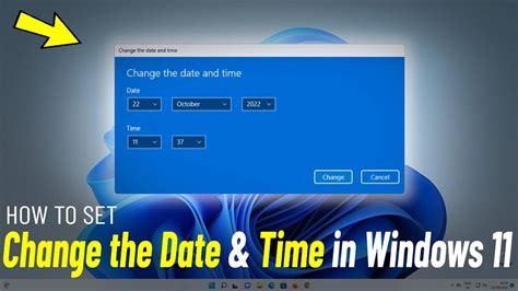 set date and time in windows 11
