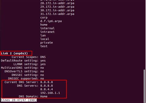 set dns server command line linux