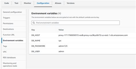 set environment variable in lambda python