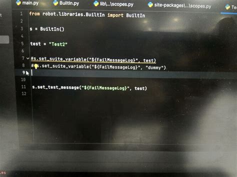 set global variable python robot framework