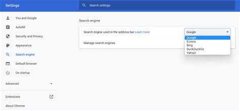 Set Google as Your Default Search Engine