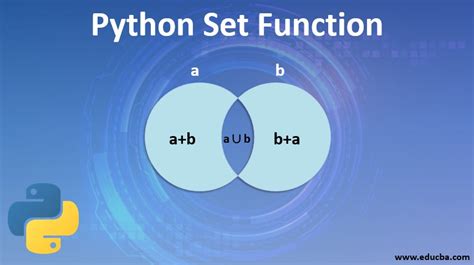 set in python functions