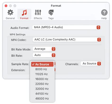 Set Mac Audio Sample Rate Preferences
