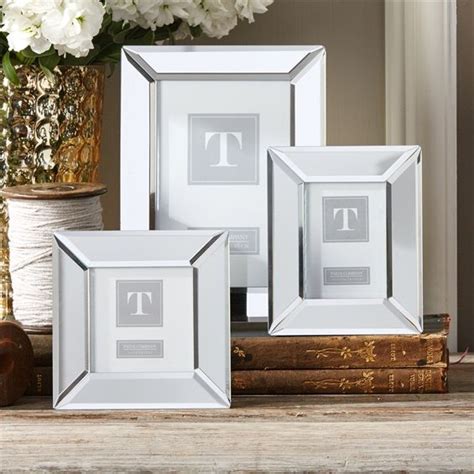Set Of 3 Mirrored Photo Frames