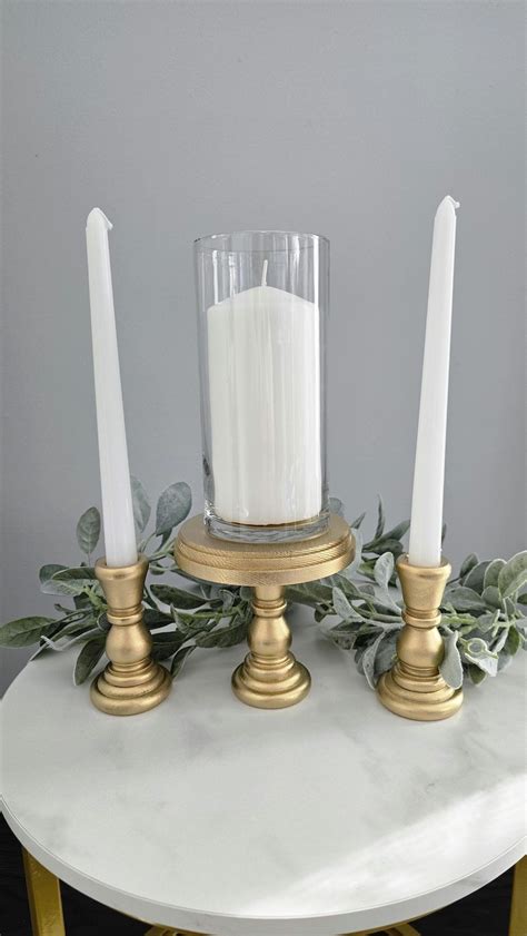 Set Of 3 Unity Candle Holders