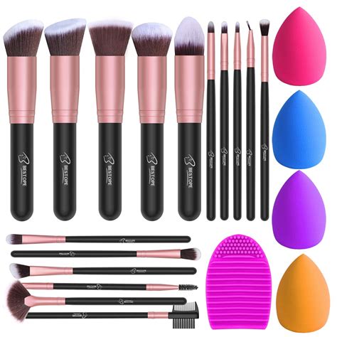 set of makeup brushes