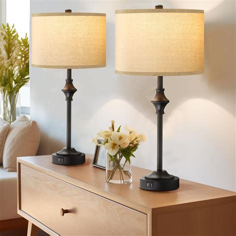 Set Of Two Bedroom Lamps
