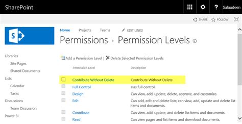 set page permissions in sharepoint