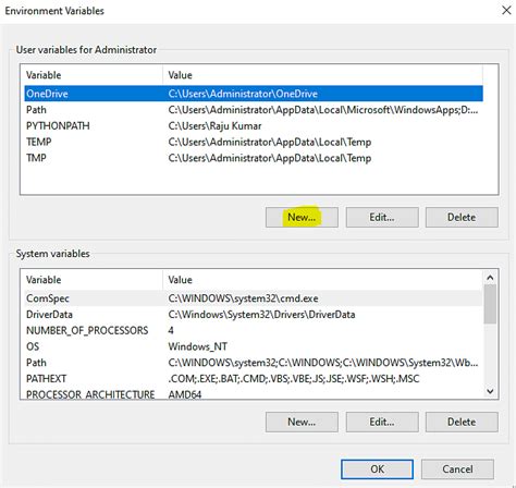 set path environment variable in python script