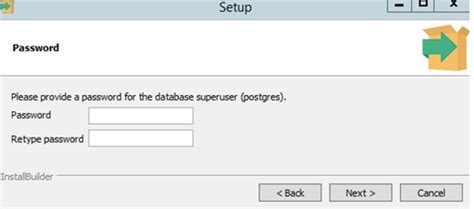 set postgres password windows