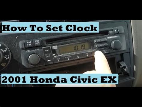 Set Radio Clock Honda