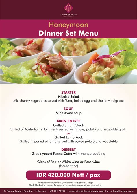 Set Restaurant Menu