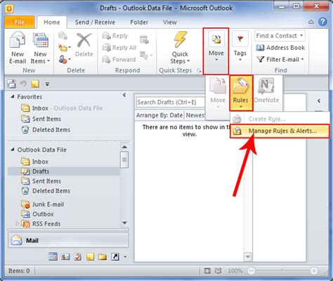 Set Rules Outlook Folder