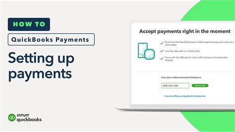 set up quickbooks payment account