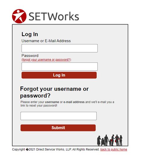 set works login help