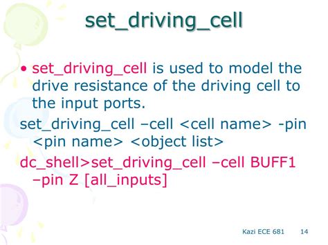 Set_Driving_Cell