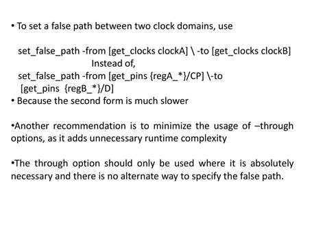 Set_False_Path Vs Set_Clock_Groups