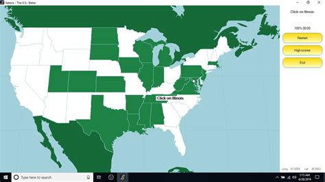 seterra map quiz 50 states