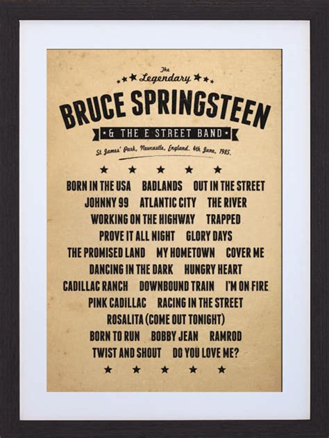 setlist bruce springsteen 2023