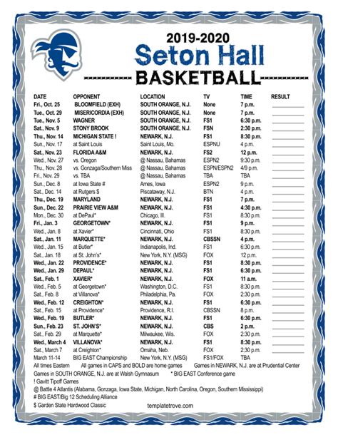 seton hall basketball schedule 2023