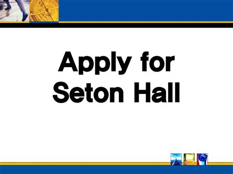 seton hall online application