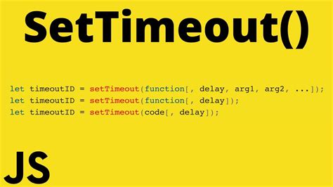 Settimeout Javascript Use