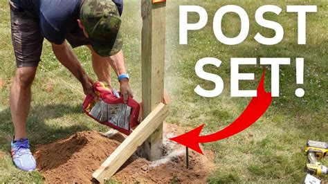 Setting A Mailbox Post With Quikrete