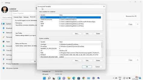 setting environment variables for python in windows 11