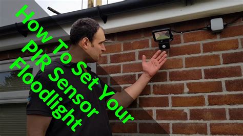 setting security lights sensors