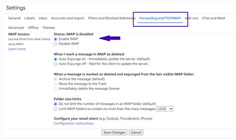 setting smtp gmail