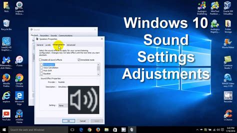 setting speaker volume windows 10