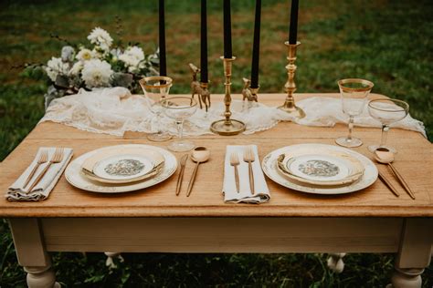 Setting Table Stock Image