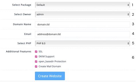 Setting up a website