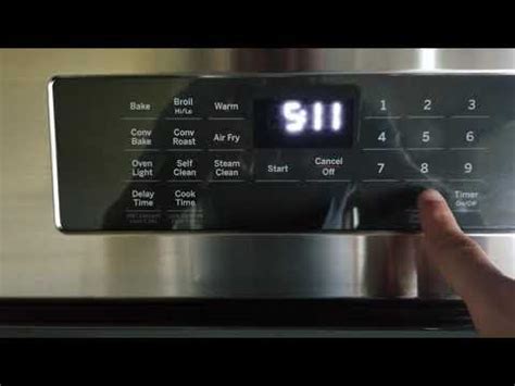 Setting the Clock on an older GE Profile Performance Convection Oven