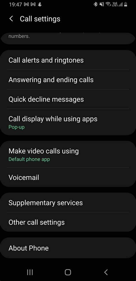 Settings In Call Barring