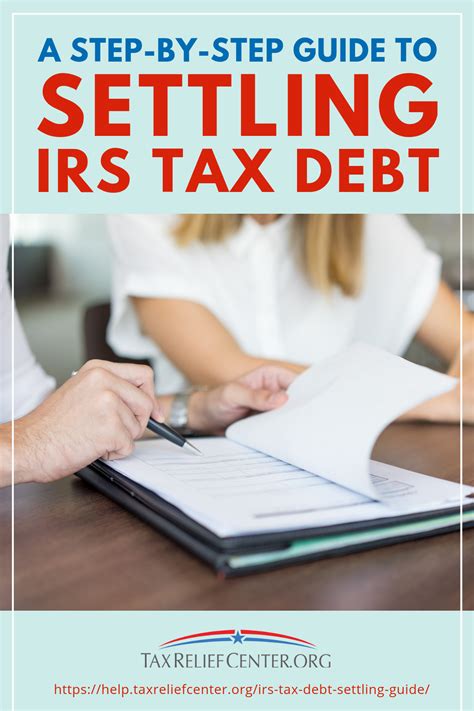 settle tax debt with irs tax relief programs