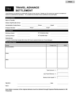 settlement cash advance form