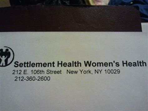 settlement health 212 e 106th st